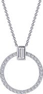 Lafonn Simulated Diamond Open Circle Pendant Necklace