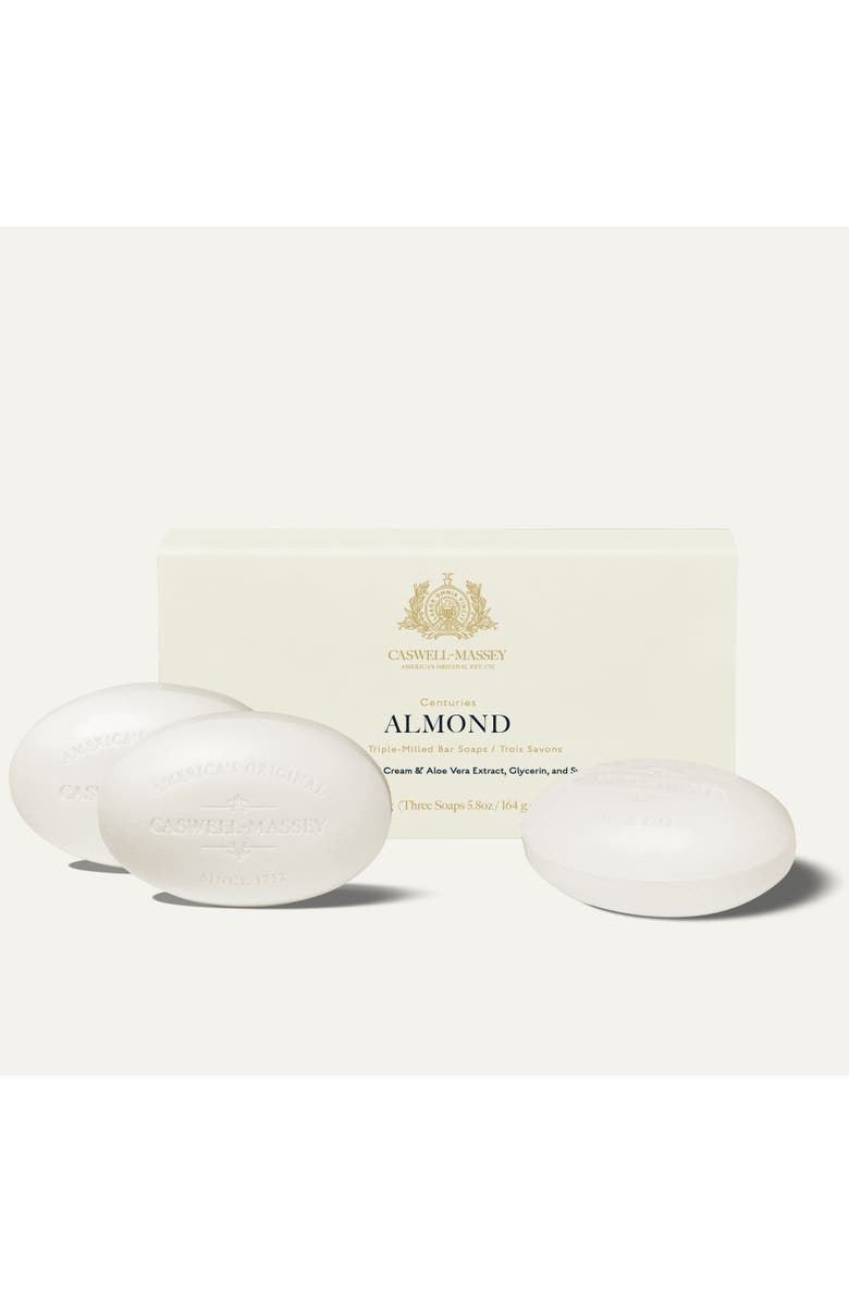 Caswell-Massey Almond Bar Soap, Main, color, 3-Soap Set