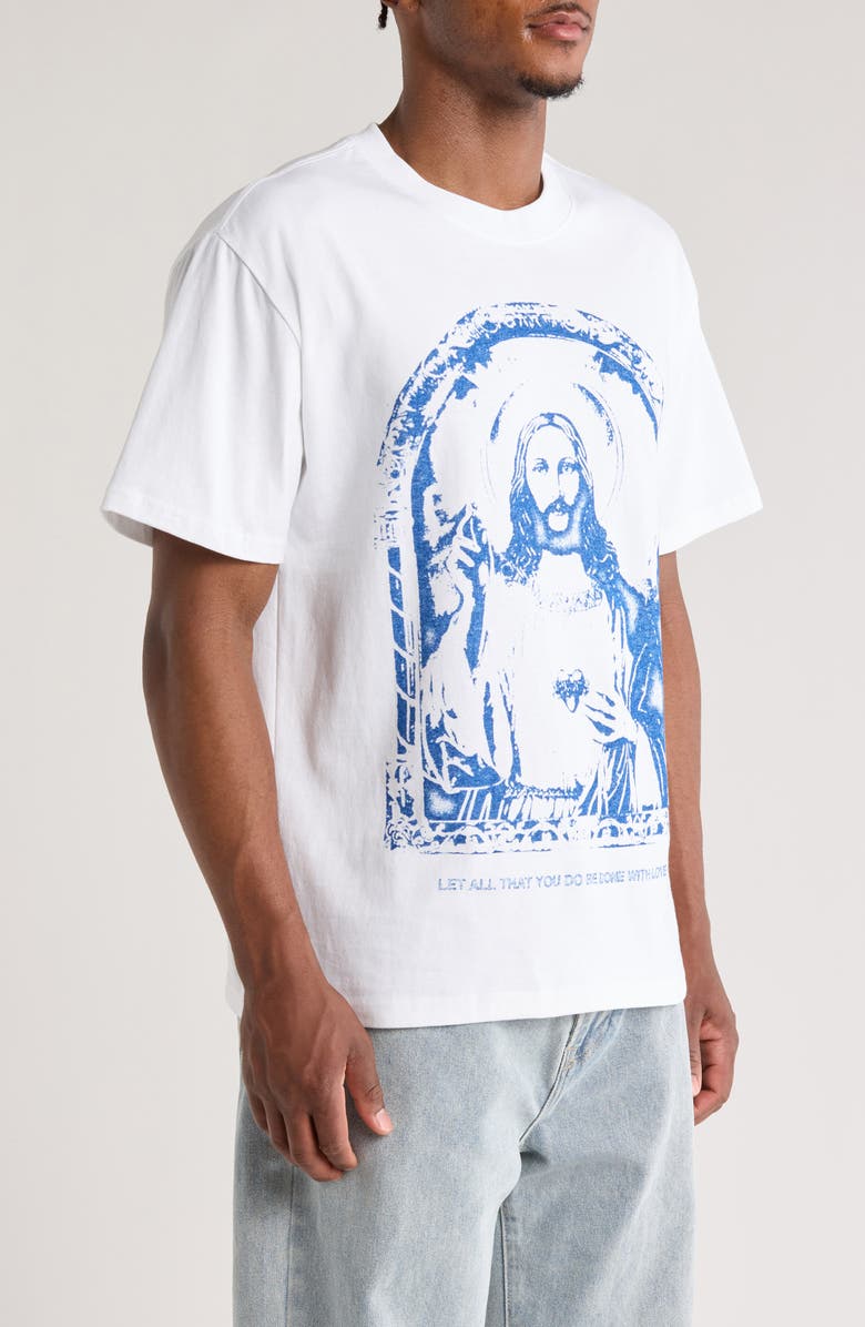 SANTO STUDIO Sacred Jesus Graphic T-Shirt, Alternate, color, 