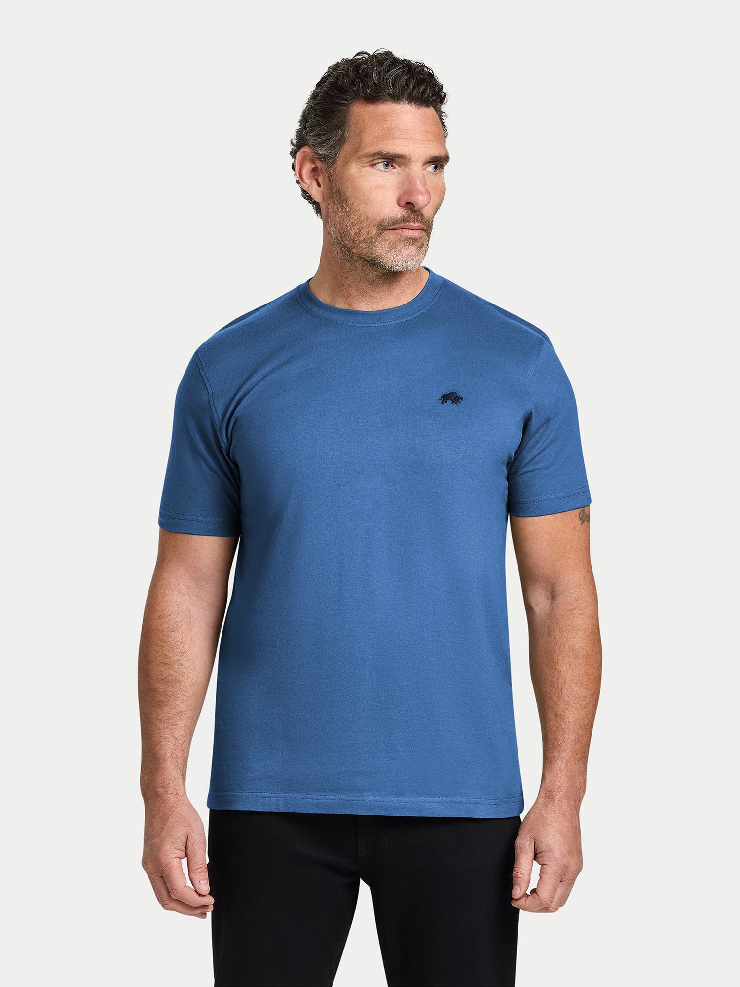 Raging Bull Classic Short Sleeve Crew Neck T-shirt In Blue