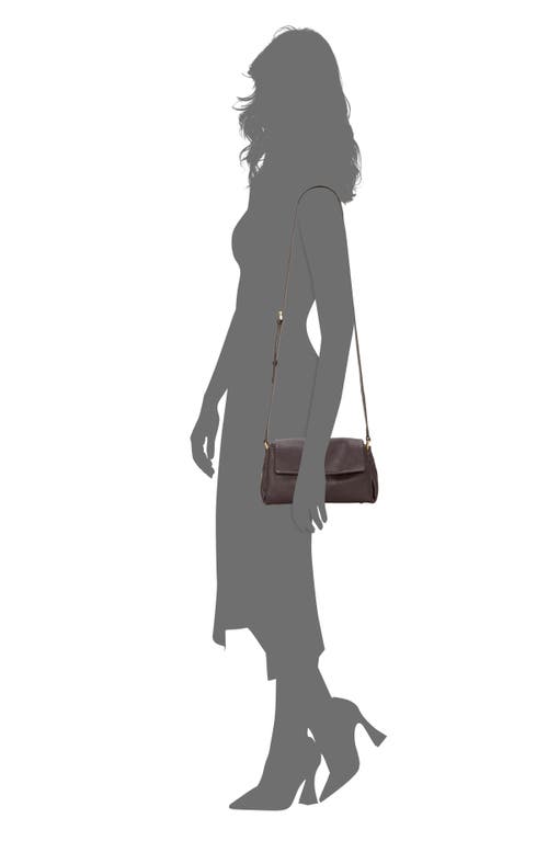 Vince Camuto Medna Leather Crossbody Bag In Brown