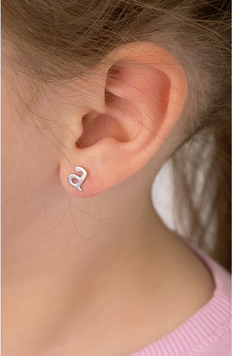 In Season Jewelry Polished Initial Letters Earrings, Alternate, color,