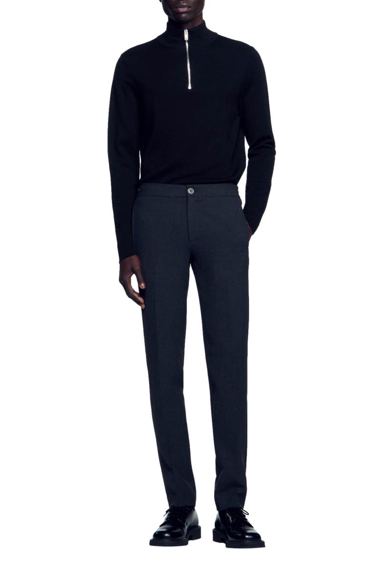 SANDRO Jersey trousers, Alternate, color,