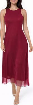 bebe Mesh Tank Midi Dress