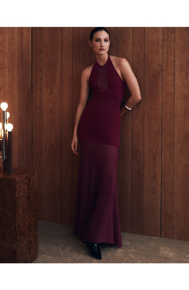 Dodiee Charlene Dress, Alternate, color, Merlot
