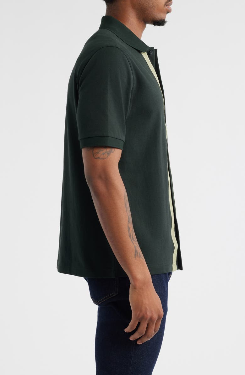 Fred Perry Chenille Tape Button-Up Shirt, Alternate, color,