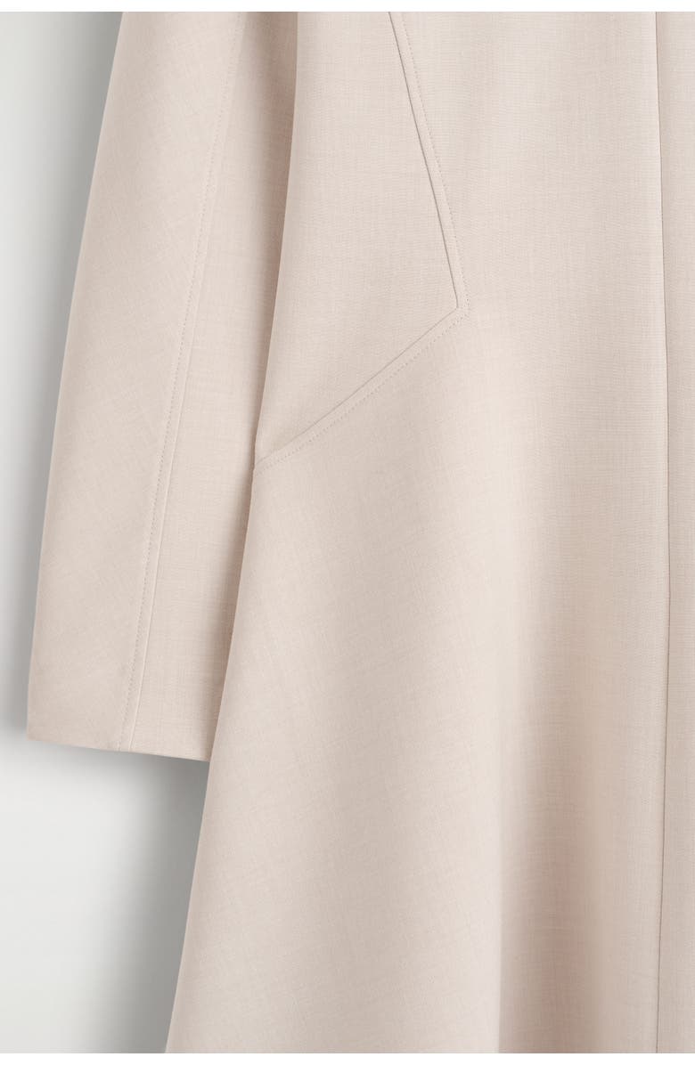 COS Tailored V-Neck Mini Dress, Alternate, color, Beige