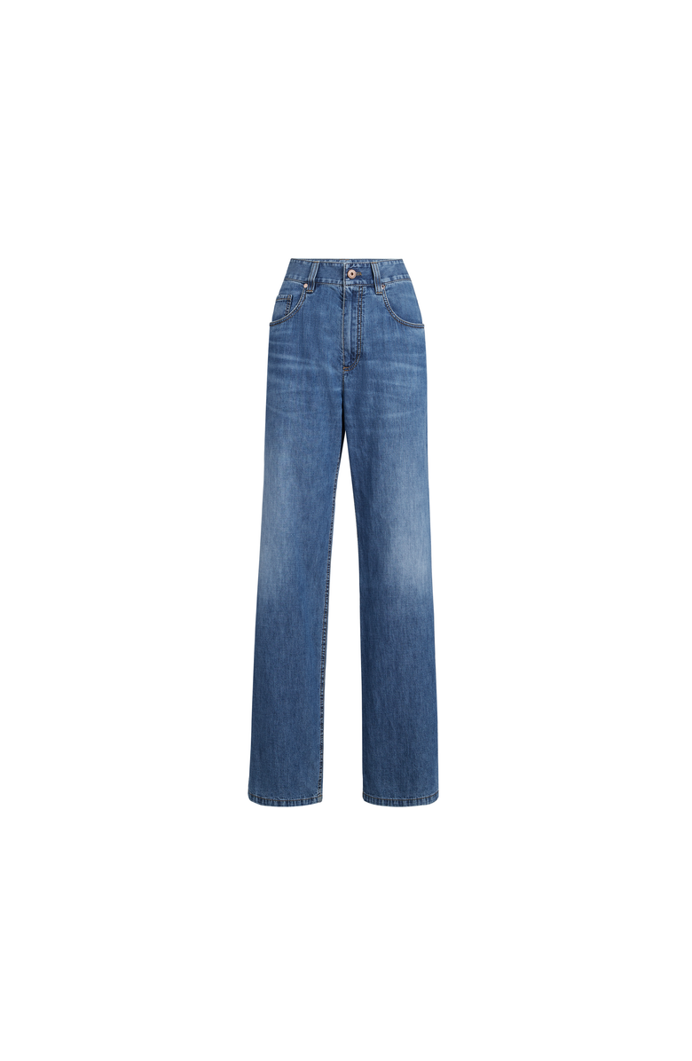 Brunello Cucinelli Contemporary Loose trousers, Alternate, color, Denim