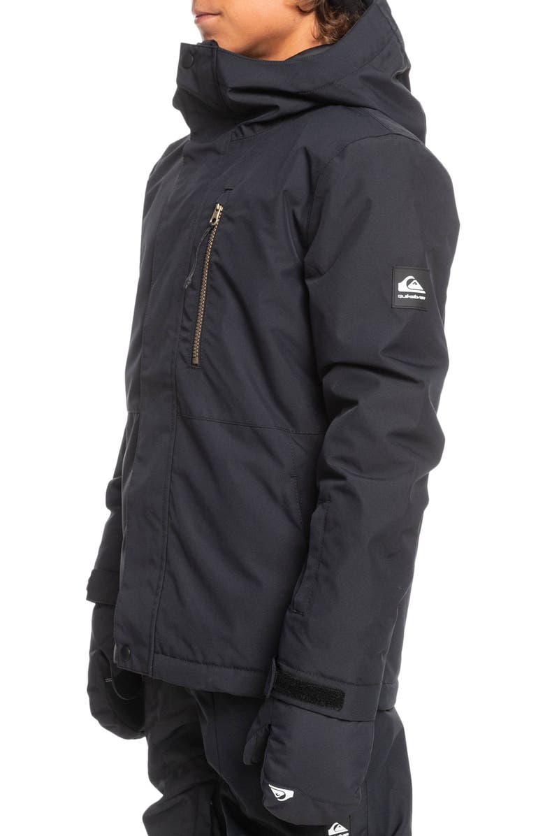 Quiksilver Kids' Solid Waterproof Recycled Polyester Jacket, Alternate, color,