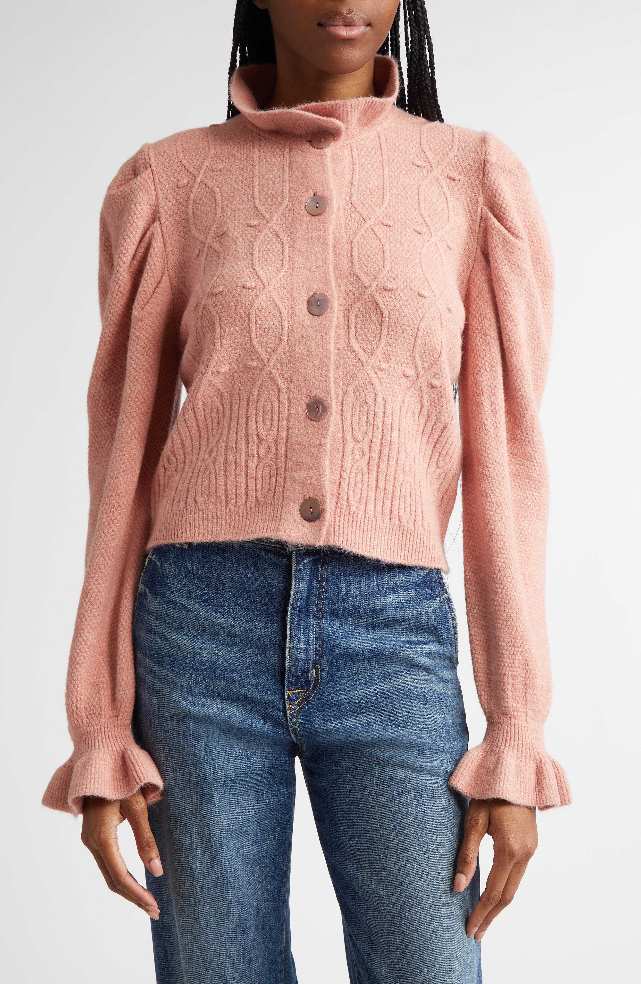 Ruffle Cardigan