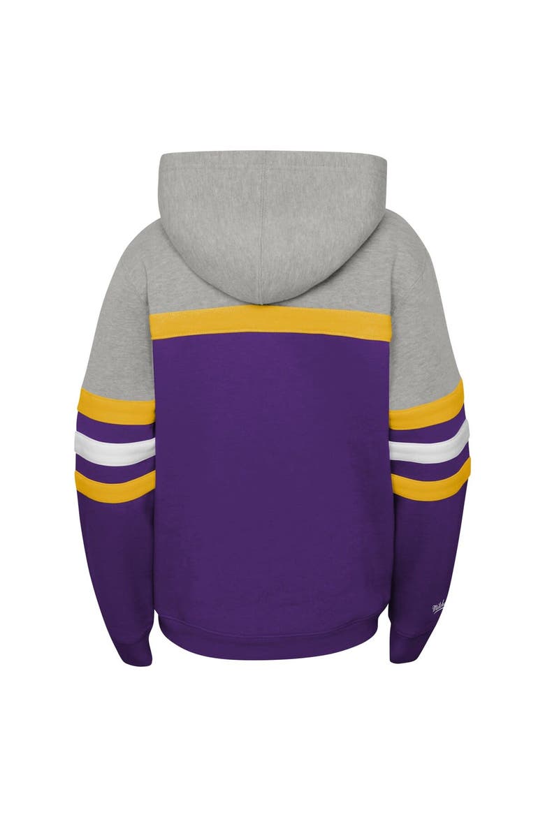 Youth Mitchell & Ness  Purple LSU Tigers Head Coach Hoodie, Alternate, color, Purple