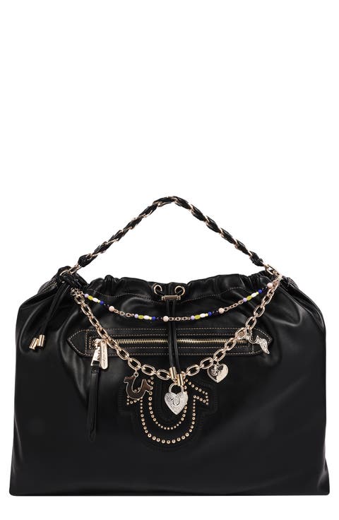 Chain Soft Faux Leather Hobo