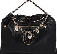 True Religion Chain Soft Faux Leather Hobo
