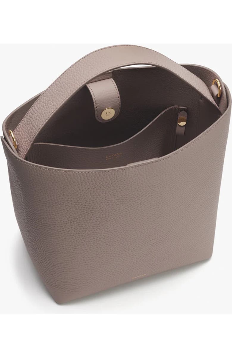 Cuyana Linea Bucket Bag, Alternate, color, Clay
