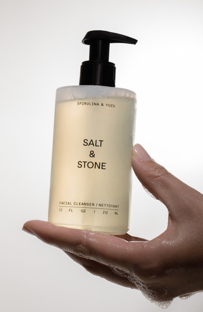 SALT & STONE Spirulina & Yuzu Facial Cleanser, Alternate, color, 