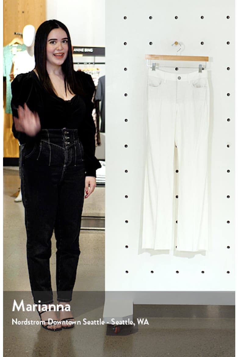 Stretch Linen Blend Trousers video