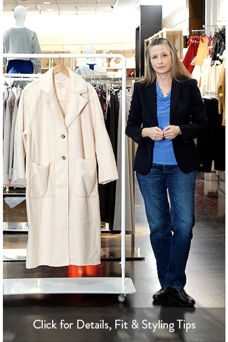 Colette Faux Shearling Longline Coat video