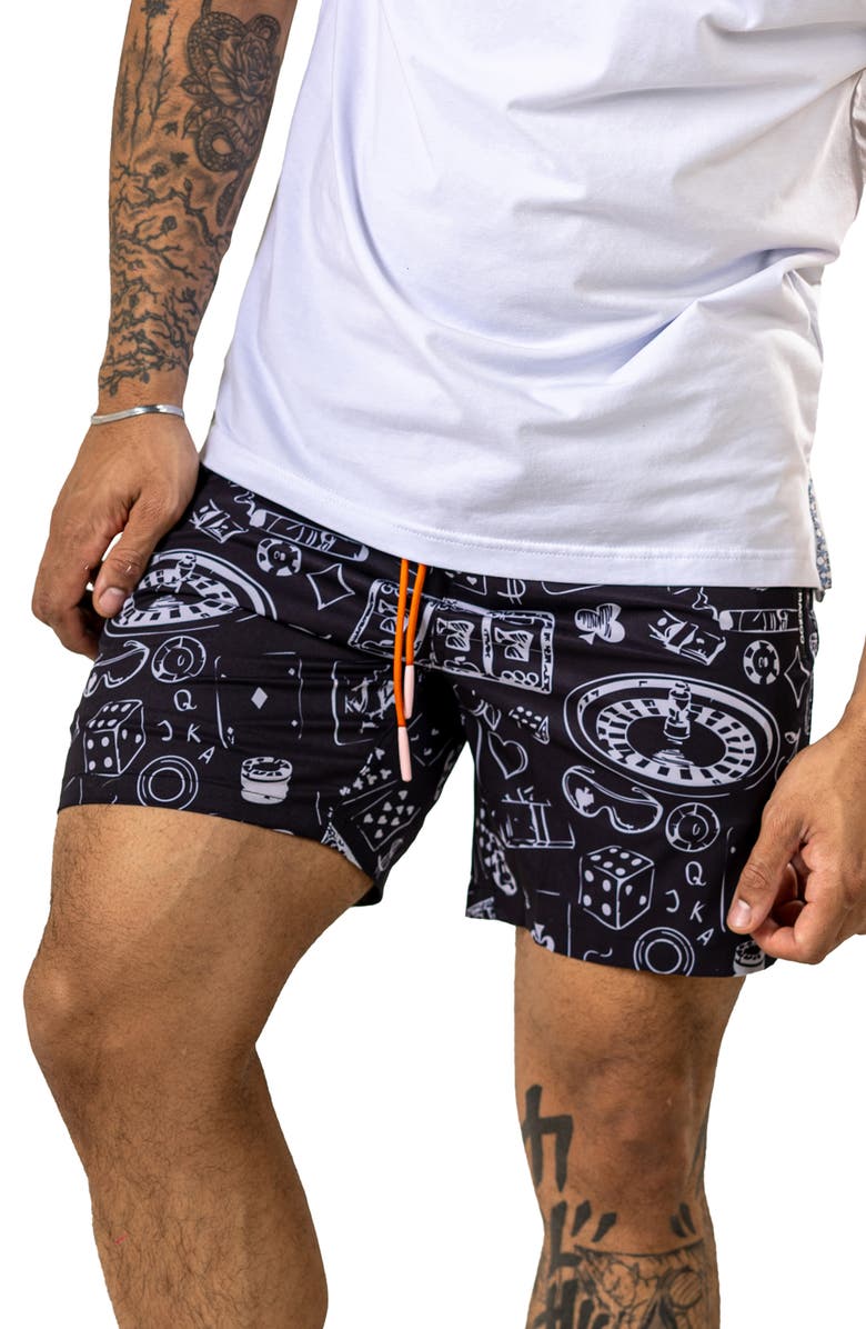 Maceoo Marthyr Swim Trunks, Alternate, color, Black