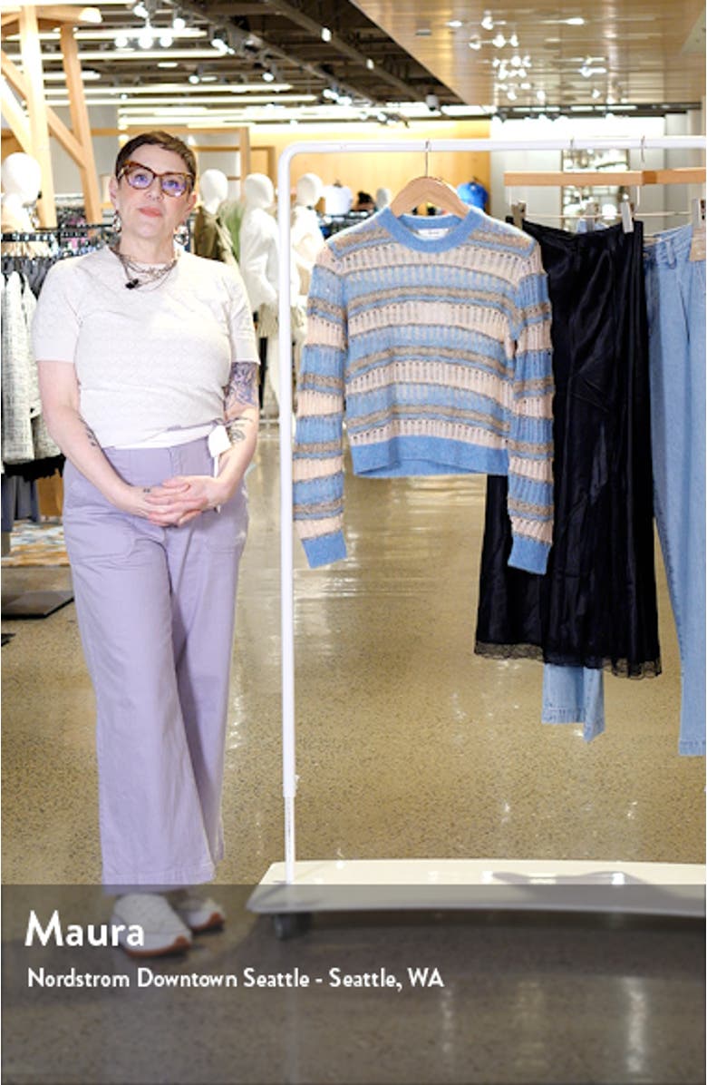 Mixed Stitch Crewneck Sweater, sales video thumbnail