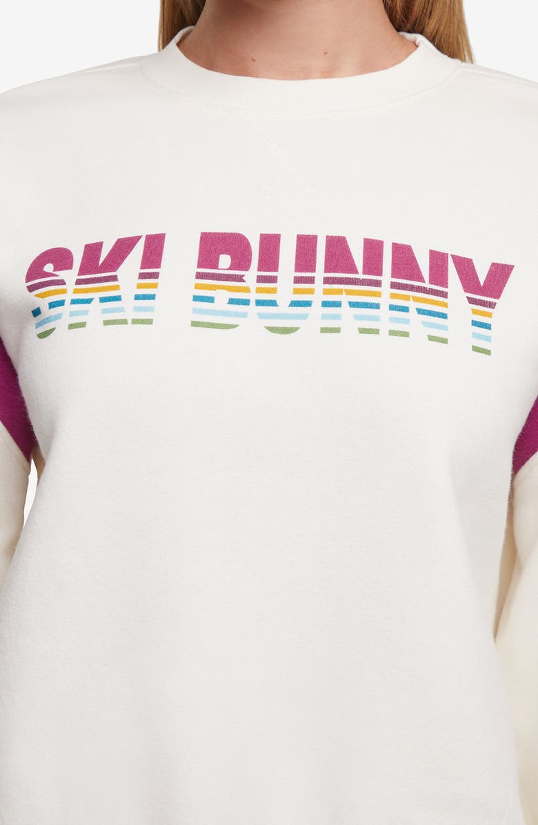 Wildfox Ski Bunny Varsity Sweatshirt, Alternate, color,