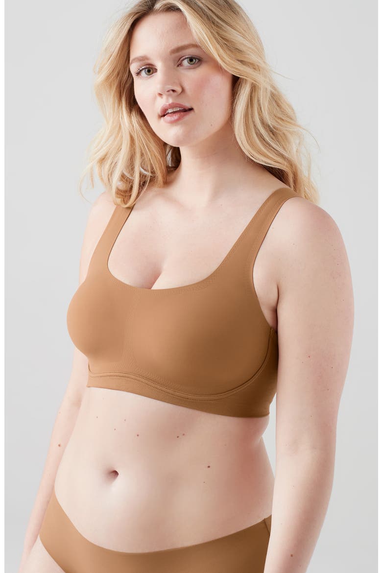 True Body Lift Scoop Soft Form Band Bra, Alternate, color, BRONZED