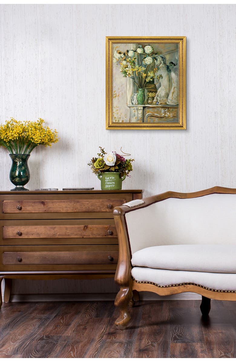 OVERSTOCK ART Guelder Roses & The Venus of Milo by Edouard Vuillard Framed Oil Painting Reproduction - 25" x 29", Alternate, color,