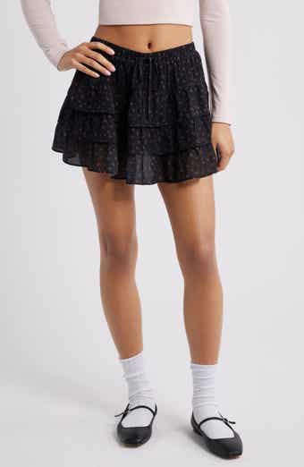 BP. Tiered Chiffon Miniskirt