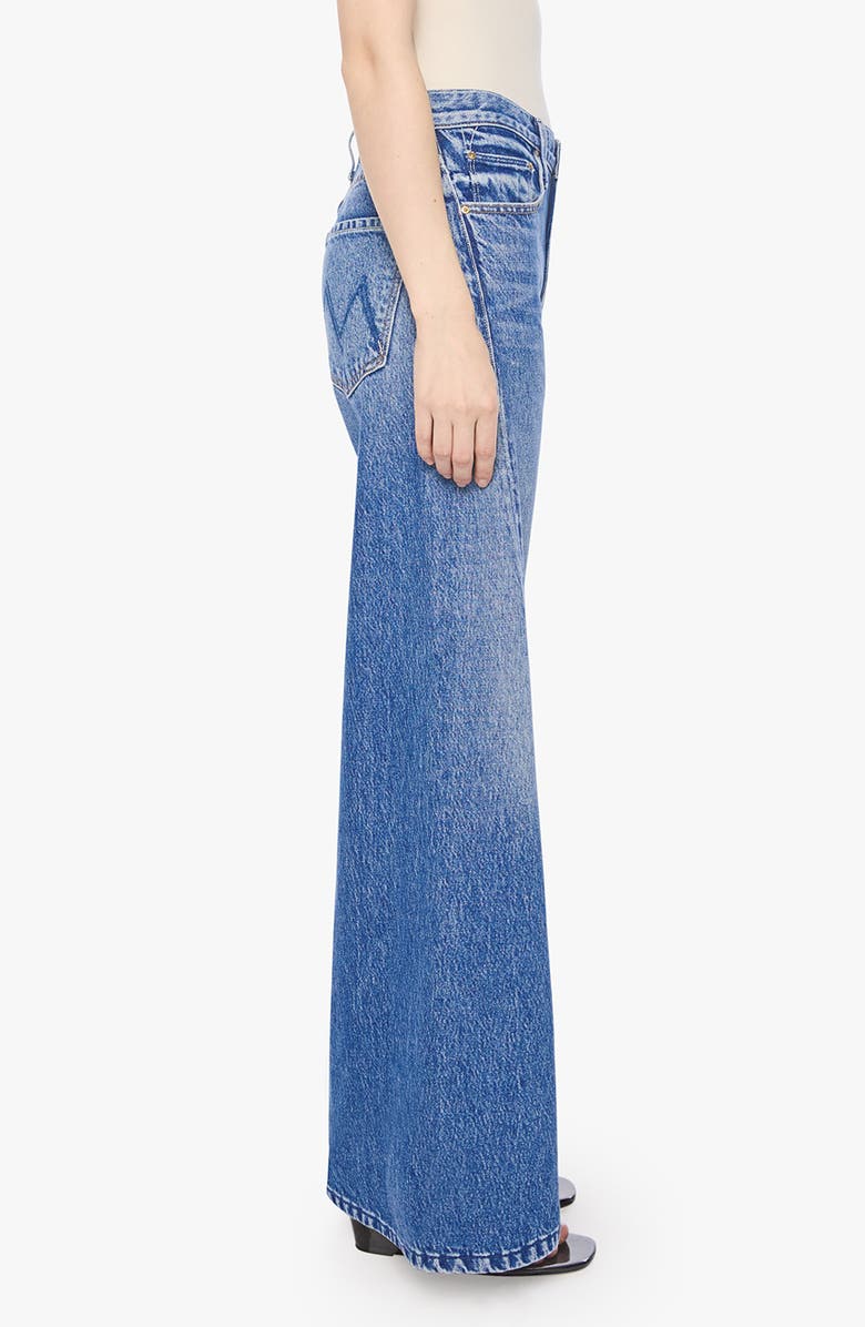 MOTHER Lil Lemon Twist Sneak High Waist Wide Leg Jeans, Alternate, color, Rolling In The Dough