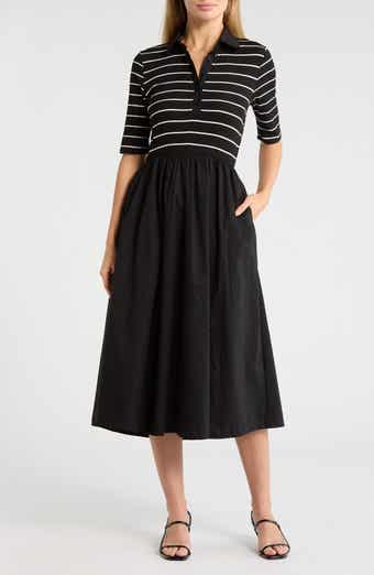 WEST K Stripe Bodice Polo Dress