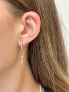 Everlee Paperclip Lab Diamond Drop Earrings in 14K Gold