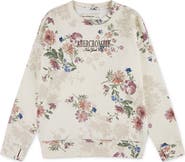 abercrombie kids Kids' Floral Cotton Blend Fleece Sweatshirt