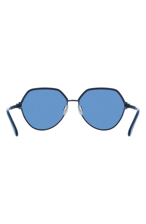 Ferragamo 62mm Oversize Tea Cup Sunglasses In Matte Blue
