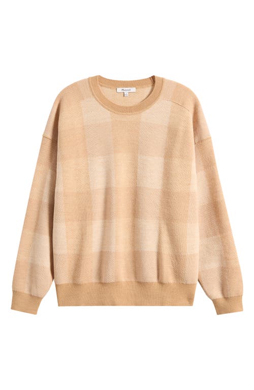 MADEWELL MADEWELL PLAID MERINO WOOL PULLOVER SWEATER 
