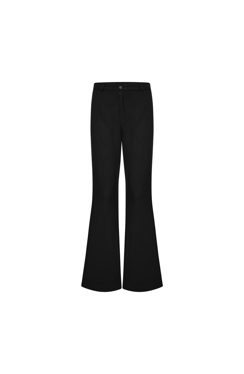 PCFG Striped Woven Men Flare Pant, Main, color, Black