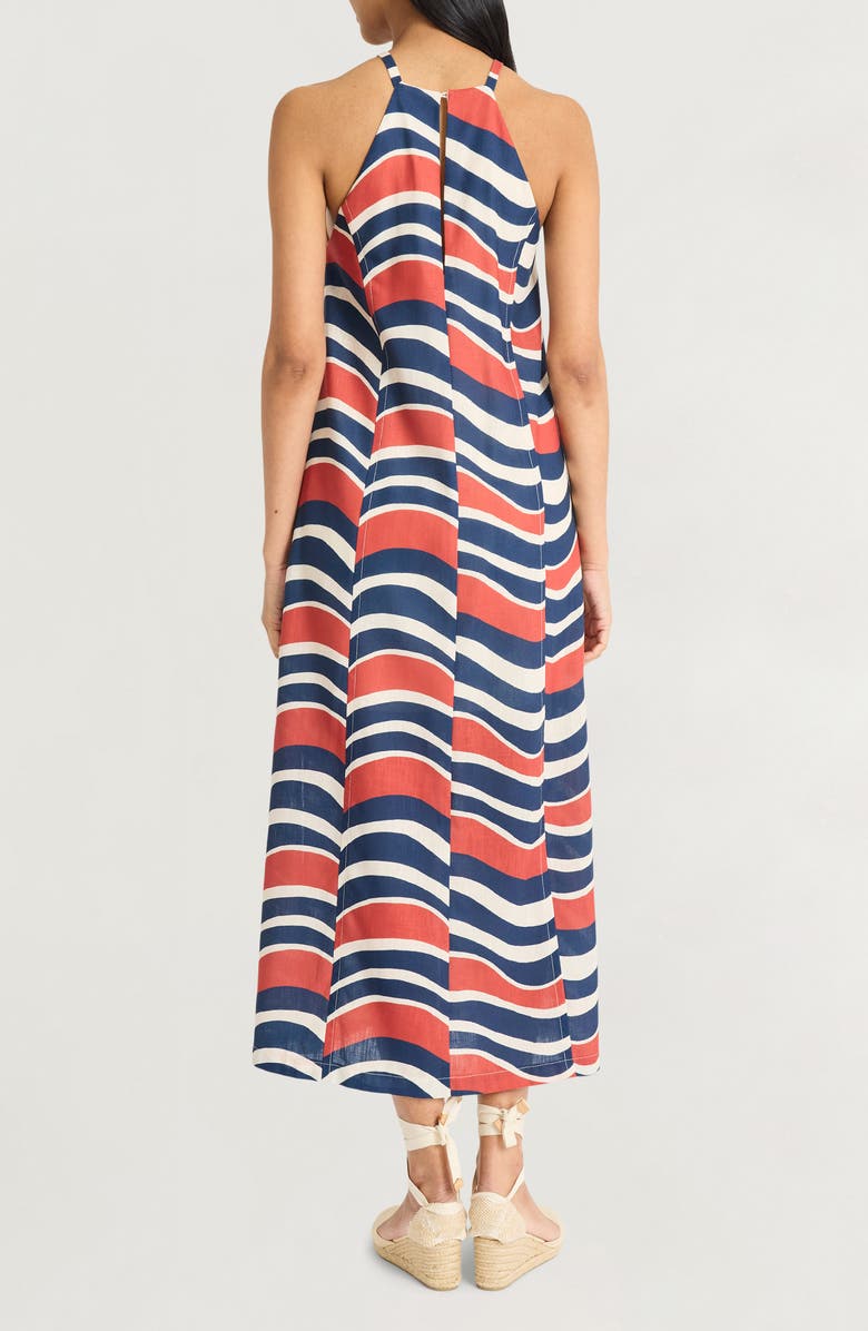 The Good Journey Paneled Maxi Dress, Alternate, color, Navy/ Ivory
