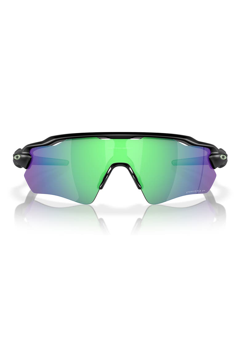 Radar® EV Path® 138mm Prizm™ Wrap Shield Sunglasses, Main, color, BLACK GREEN