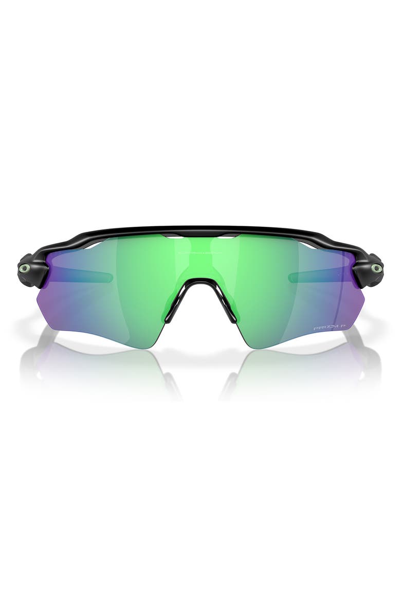 Oakley Radar<sup>®</sup> EV Path<sup>®</sup> Prizm<sup>™</sup> Polarized Wrap Shield Sunglasses, Main, color, Black Green