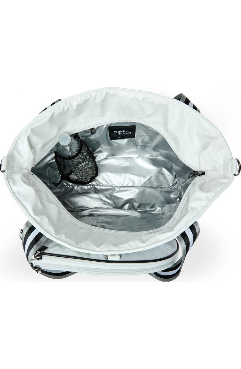 THINK ROYLN Love All Tennis Bag & Racket Cover, Alternate, color, White Patent