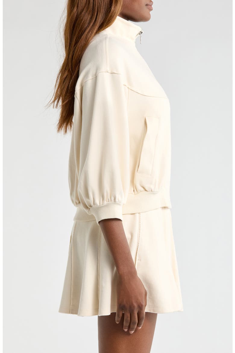 Kayleigh Zip Front Jacket, Alternate, color, CREAM