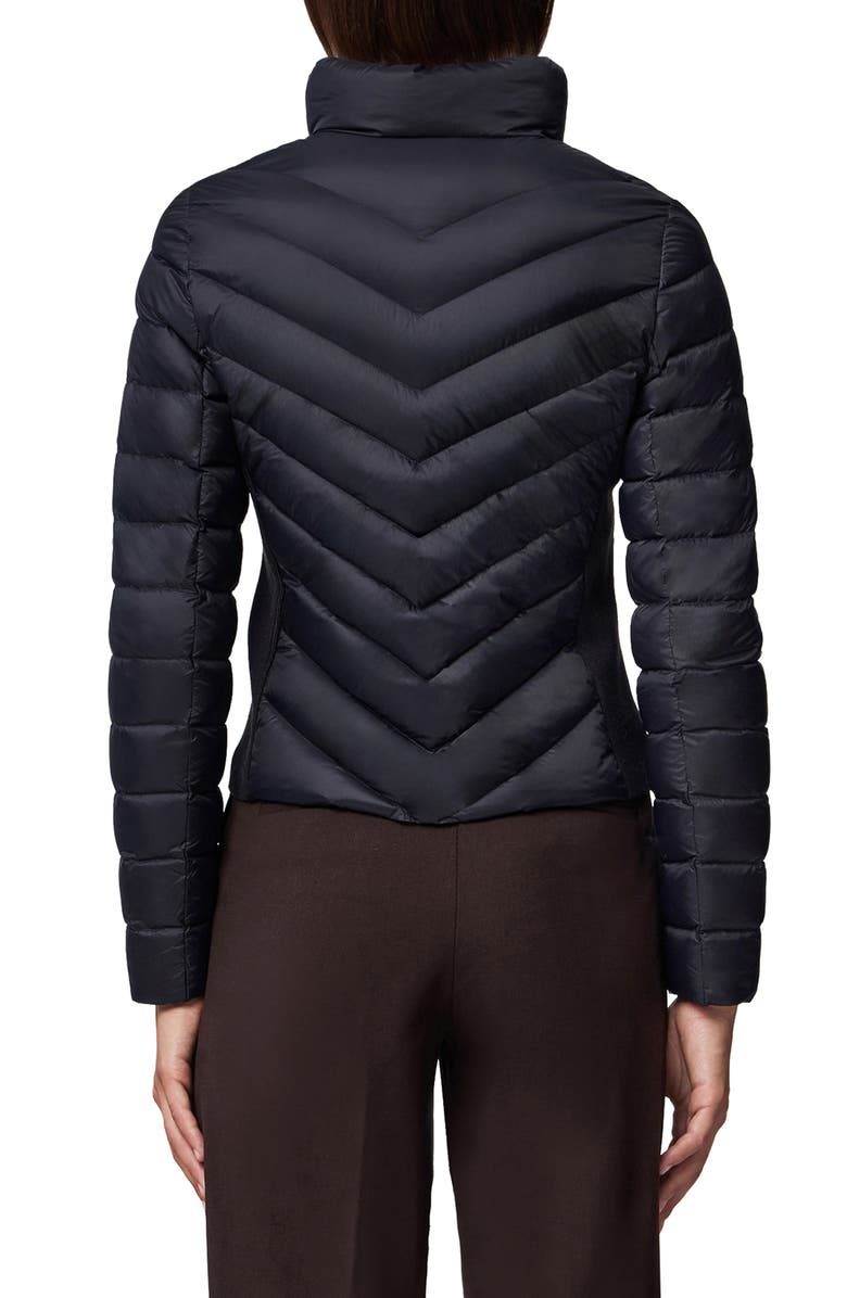 Soia & Kyo Andria Water Repellent Chevron Quilting Down Jacket, Alternate, color, 