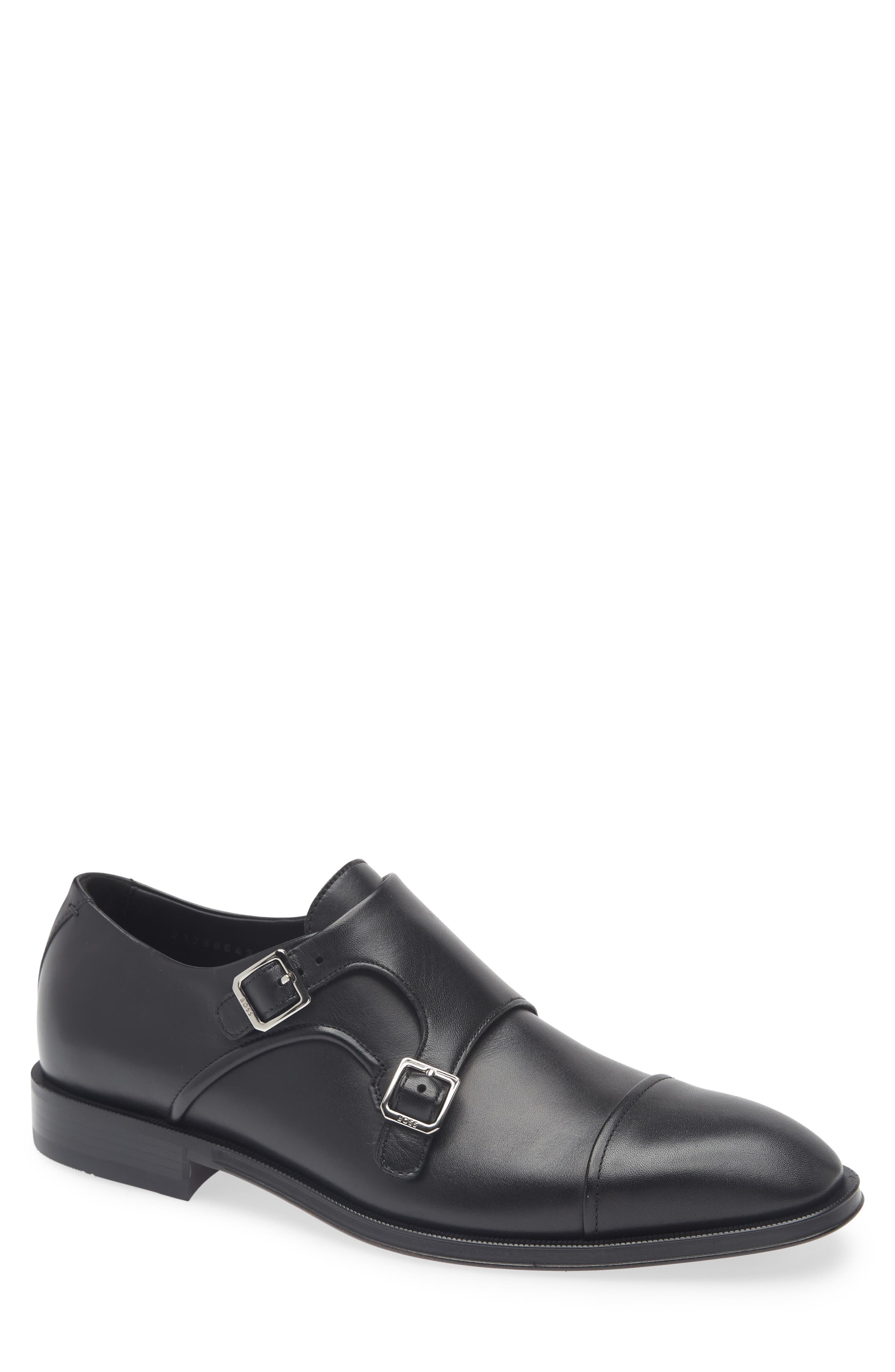 BOSS Derrek Double Monk Strap Cap Toe Shoe