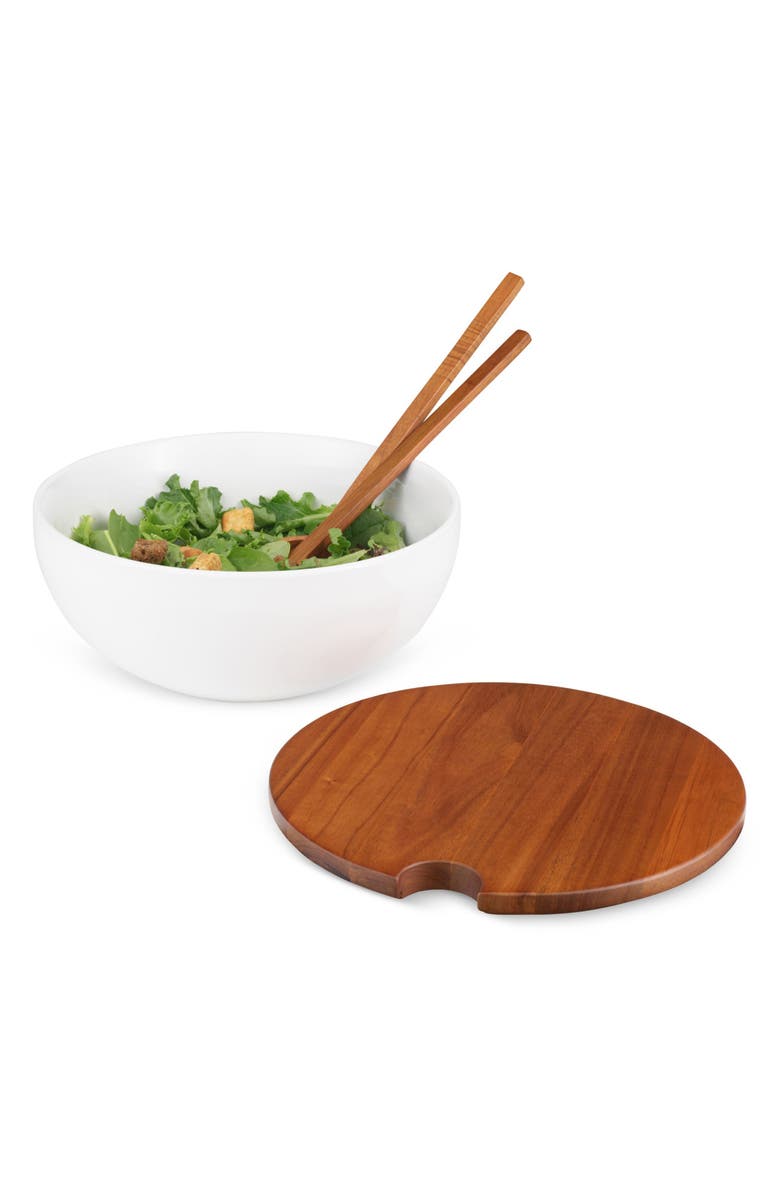 Nambé Duets Salad Bowl & Serving Set, Alternate, color, 