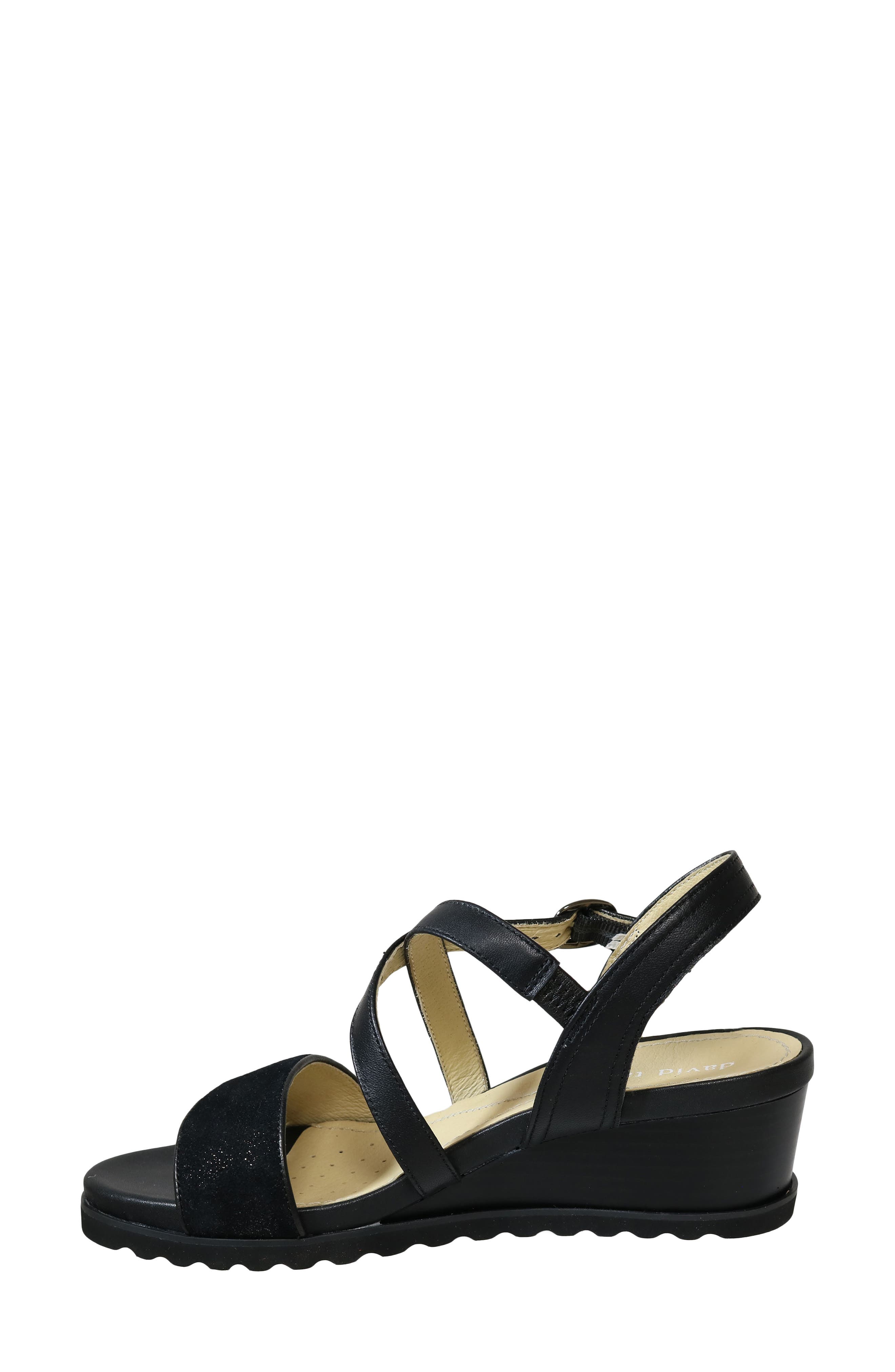 David Tate Kinsley Ankle Strap Wedge Sandal, Alternate, color, 