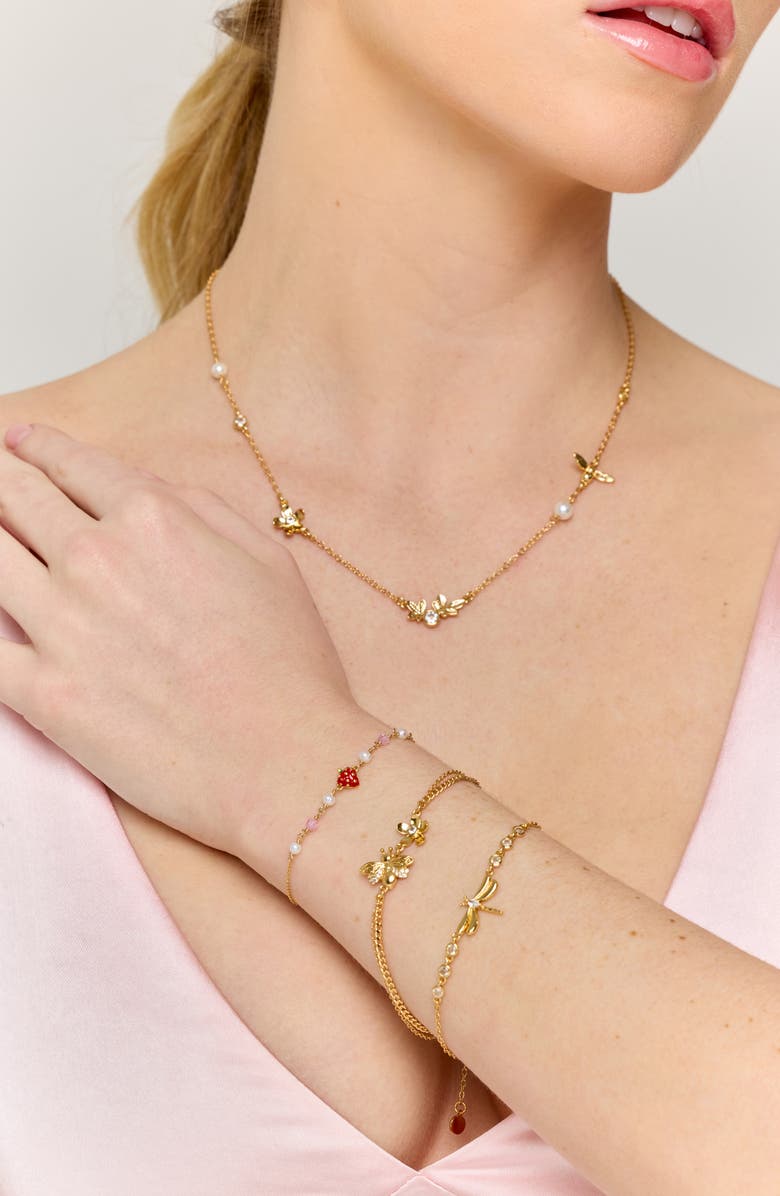 LA MENO Dragonfly Kiss Bracelet, Alternate, color, 