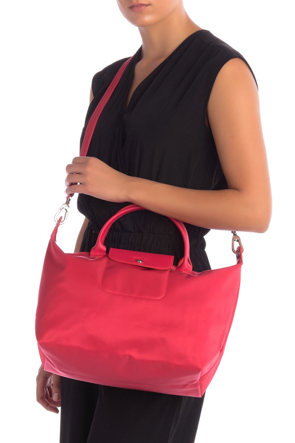 Longchamp Medium Le Pliage Neo Nylon Top Handle Tote, Main, color, 