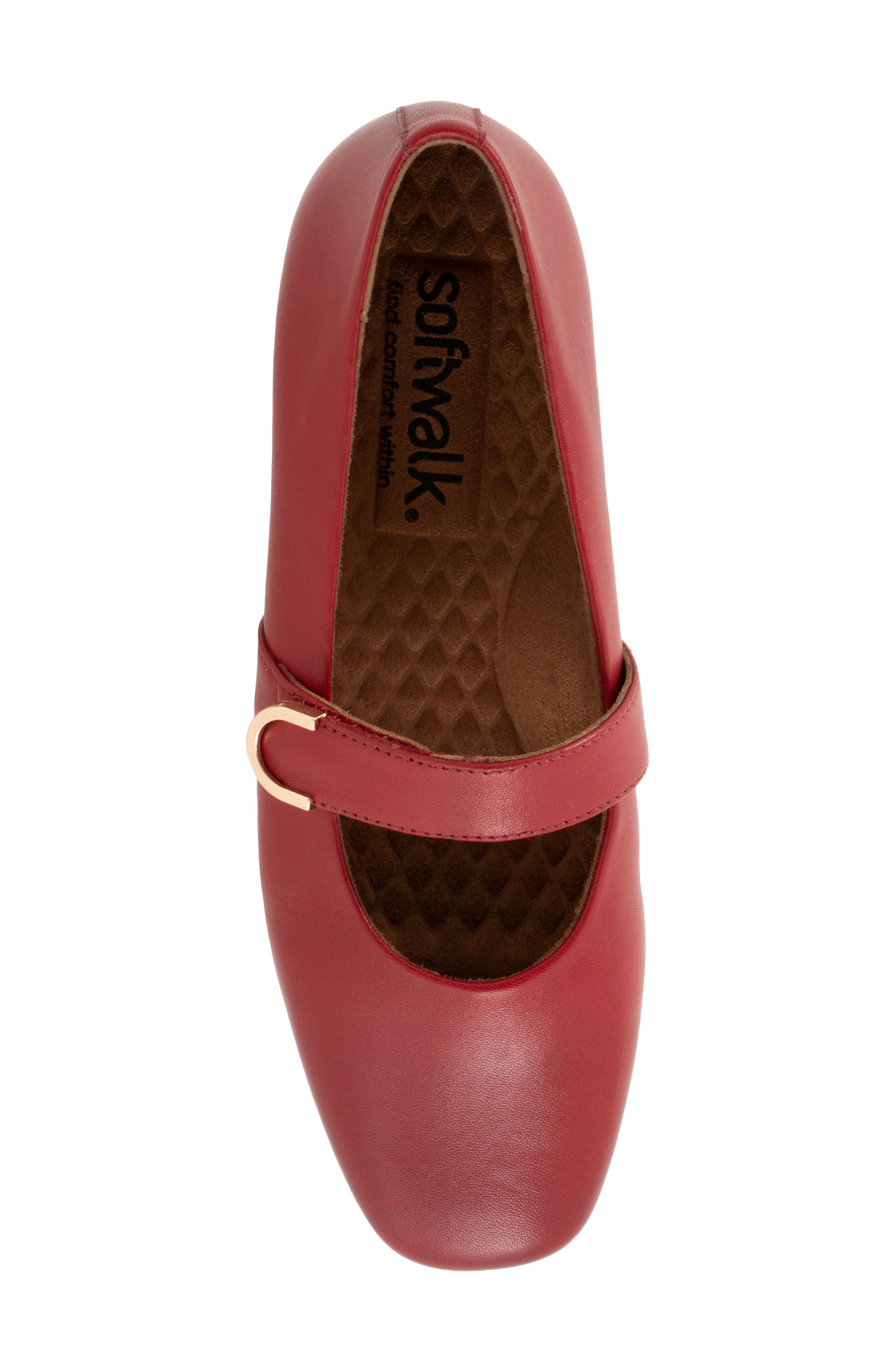 Valdivia Mary Jane Flat, Alternate, color, RED