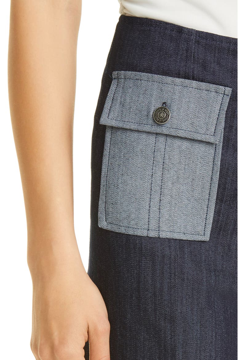 Azure Crop Wide Leg Jeans, Alternate, color, INDIGO