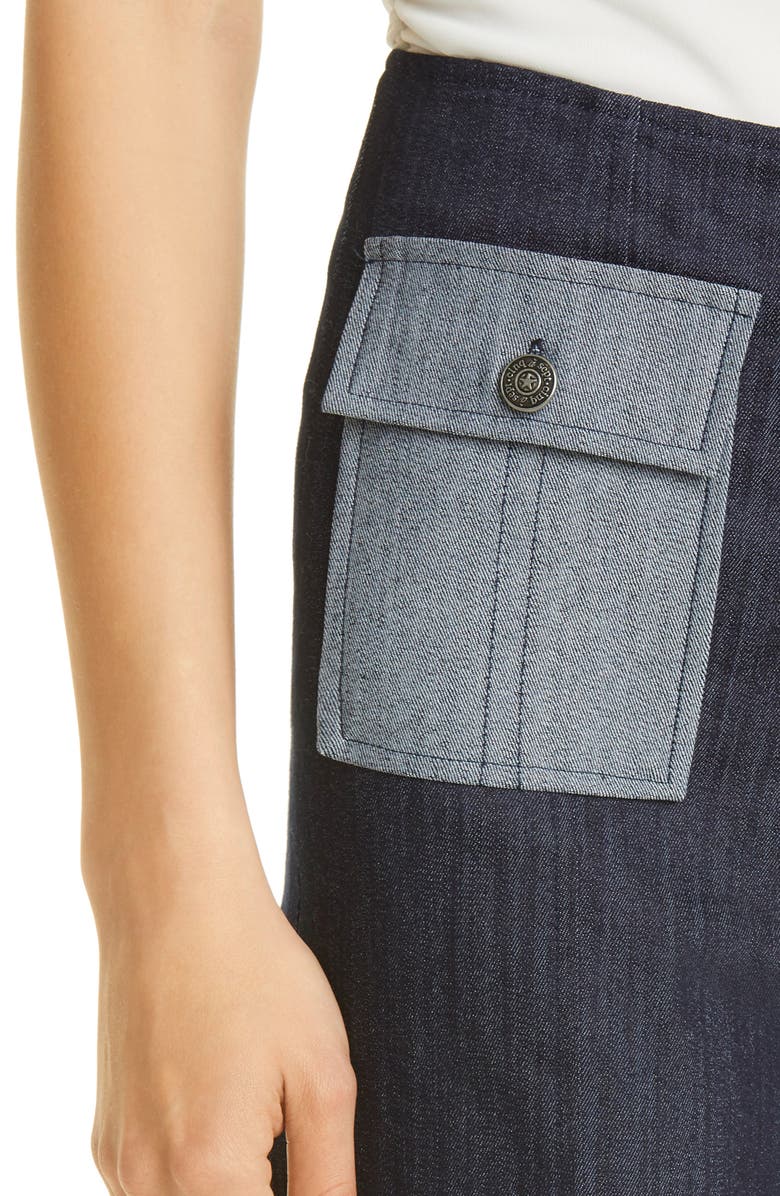 Cinq à Sept Azure Crop Wide Leg Jeans, Alternate, color,