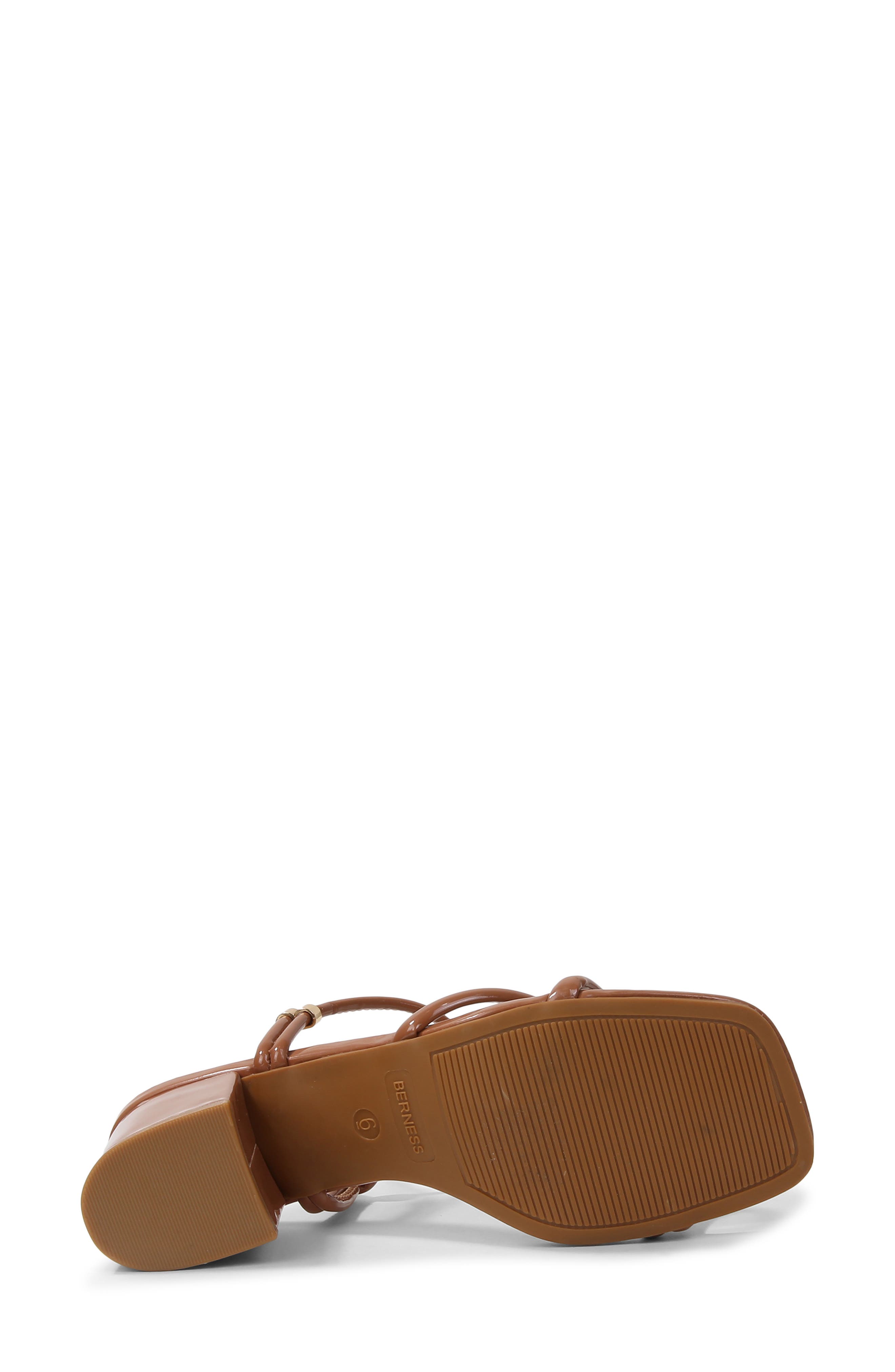 Elayna Strappy Cube Heel Sandal, Alternate, color, CAMEL