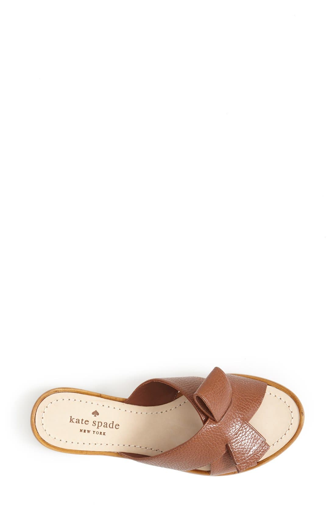 'becky' slide sandal, Alternate, color, LUGGAGE